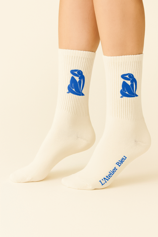 Les chaussettes "Nu Bleu"