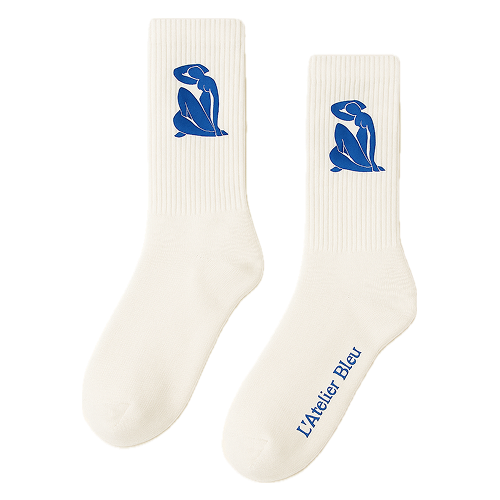 Les chaussettes "Nu Bleu"