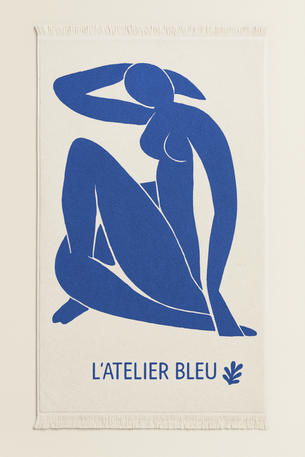 Serviette de plage “Nu Bleu”