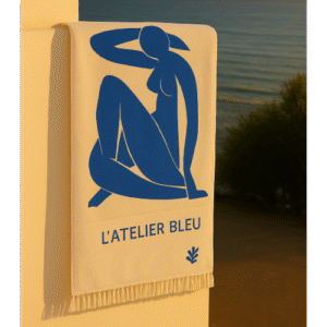 Serviette de plage “Nu Bleu”